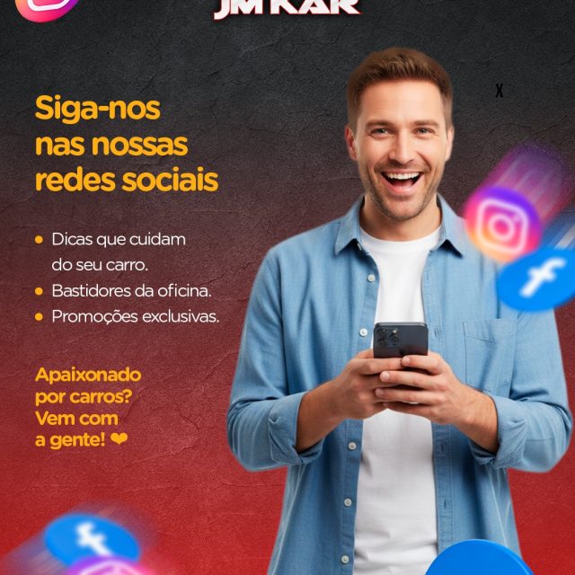 ❤ Siga-nos nas nossas redes sociais.

● Dicas que cuidam do seu carro.
● Bastidores da oficina.
● Promoções exclusivas.

Apaixonado por carros?
Vem com a gente! ❤

📲 Acesse nossos conteúdos: links na bio

#RevisãoAutomotiva #MecânicaJMKAR #ManutençãoPreventiva #SegurançaNoTrânsito #CarroEmDia #OficinaDeConfiança #CuidadoComCarro #DicaDeMecanica