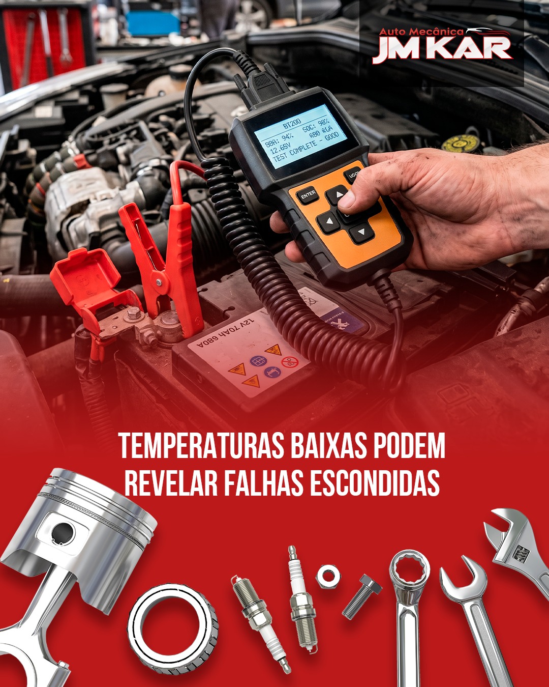 🔍 TEMPERATURAS BAIXAS PODEM REVELAR FALHAS ESCONDIDAS.

Na JM Kar, usamos tecnologia de ponta para garantir diagnósticos rápidos e precisos em qualquer estação.

👉 Porque no frio, seu carro merece atenção redobrada.

💬 Curta se você confia em oficinas que investem em tecnologia o ano inteiro.

📱 Agende sua revisão pelo WhatsApp:
(14) 99841-5306

#DiagnósticoPreciso #JMKar #TecnologiaNaOficina #InvernoSeguro #CarroConfiáve